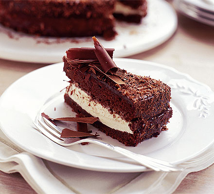 本当に食べたくなるチョコレートケーキとデザートの写真