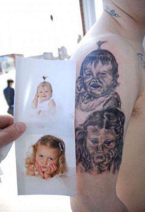 タトゥー（刺青）が間違っていたかもしれないと思う写真