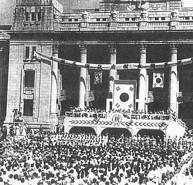 ソウルで行われた大韓民国の国家成立記念式典